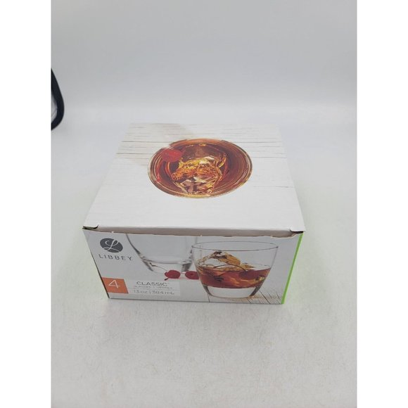 Libbey Glass Classic Set Of 4 13 Oz Drinks Cheers New A13 - Picture 3 of 9